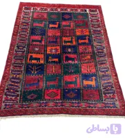 فرش پرده ای لری کاملا پرزدار و سالم (۱۱)