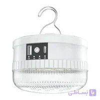 چراغ شارژی کمپینگ و پاوربانک ۸۰ وات مدل DP-7823B (با پشتیبانی از باتری نیم‌قلمی و شارژ Type-C) - فروشگاه سولارباما