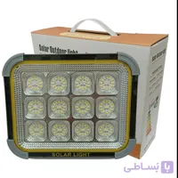 پروژکتور شارژی و خورشیدی ۲۰۰ وات مدل ZL-509 (دارای ۴ پنل سولار تاشو، نمایشگر دیجیتال، ۶ باتری ۱۸۶۵۰ قابل تعویض و استاندارد IP66) - فروشگاه سولارباما
