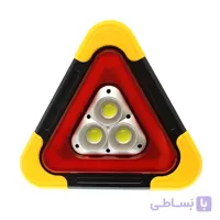 چراغ اضطراری و مثلث خطر خورشیدی هاری بولت مدل HB-7709 (دارای خروجی پاوربانک و ۳ عدد COB پرقدرت) - فروشگاه سولارباما