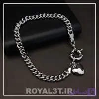 دستبند زنانه ژوپینگ طرح کارتیر با آویز قلب کد 628