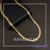 گردنبند هرینگبون ( ماری ) گیس بافت 0/5 طلایی کد 557