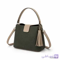 کیف زنانه دستی / دوشی طرح ساده جنس کنفی