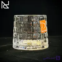 نیم‌لیوان چرخشی طرح خشتی | برند دلی گلس