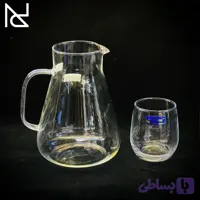 ست پارچ و لیوان پیرکس هفت‌رنگ (گلکسی) | Deli Glass