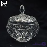 قندان بلوری طرح لوزی
