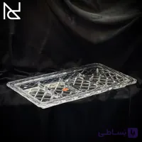 اردوف‌خوری بلوری چهارخانه مدل میلیون | سایز بزرگ