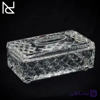 جای دستمال کاغذی بلوری مستطیلی مدل میلیون (لوزی)
