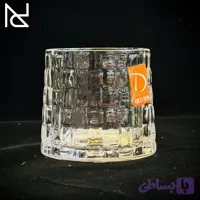 نیم‌لیوان چرخشی طرح خشتی | برند دلی گلس