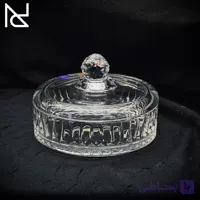 قندان بلوری مدل الیسا (خطی) | سایز بزرگ (خرماخوری)
