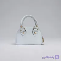کیف زنانه دوشی و دستی مینی نیم گرد طرح خطی