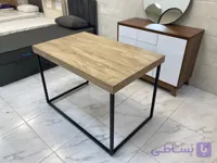 میز کامپیوتر پایه فلزی مدل مینیمال