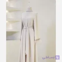 پیراهن کم جواهر مزون دوز آستین پر