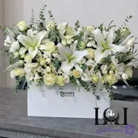 باکس گل طبیعی لیلیوم و رز BL215