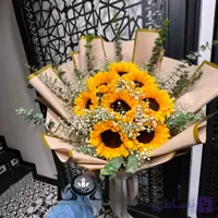 دسته گل طبیعی آفتابگردان DL212