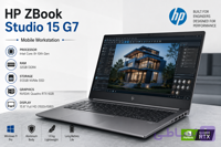 خرید HP ZBook Studio 15 G7 i9 نسل 10 | رم 32GB | RTX 6GB | مثلث طلایی