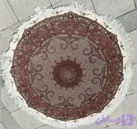 فرش دستبافت ماهی خوی دایره 1/5×1/5