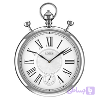 ساعت دیواری فلزی لوتوس CARLA | M-20501-SILVER