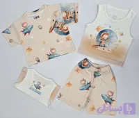 ست تیشرت، شلوارک و تاپ بچه گانه طرح کاوشگر کوچک (پک 6 عددی)