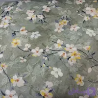 نیم ست تخت دونفره ۱۸۰×۲۰۰رنگ سبزگل شکوفه بهاری