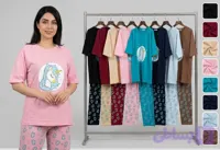 ست تیشرت و شلوار جنس: نخ پنبه سوپر اعلاء رنگ بندی : ۸ رنگ