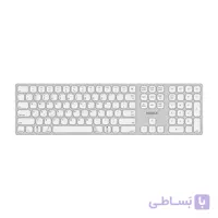 کیبورد بی سیم هیسکا مدل HISKA HX-KE245W سفید