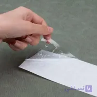 لیبل کیبورد شفاف تک پک سفید شیشه