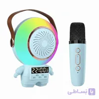 اسپیکر پرتابل میکروفون دار مدل ASTO SPEAKER TK-66 آبی
