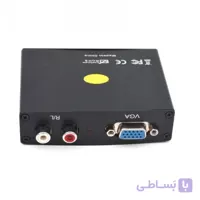 تبدیل رویال مدل ROYAL VGA TO HDMI مشکی + آداپتور