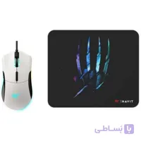 ماوس گیمینگ و + پد ماوس هویت مدل HAVIT MS1037CM سفید