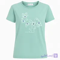 فروش آنلاین تی شرت زنانه طرح چشم نظر بنتون کد IP53.3