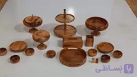 ست کامل پذیرایی برند شاهو جنس چوب گردو ضد آب