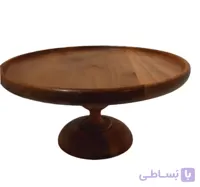 شیرینی خوری یا کیک خوری برند شاهو جنس چوب گردو ابعاد ۳۰ در ۳۰