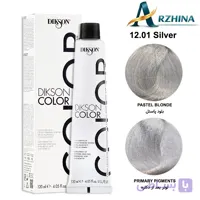 رنگ موی بدون سولفات دیکسون COLD SERIS شماره 12.01 رنگ نقره ای