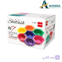 کیت کاسه رنگ و مش حرفه ای 7 عددی مو مویستر دیکسون SHATUSH