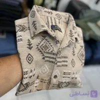 پیراهن آستین کوتاه کنفی طرح‌دار - فروشگاه پوشاک علی بابا