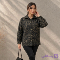 کت فوتر پاییزه پلنگی تک جیب زنانه - فروشگاه پوشاک علی بابا