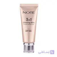 تینت مرطوب‌کننده و ضدآفتاب SPF50 با جلوه درخشان | NOTE 3IN1 Glowing Skin Tinted Moisturizer