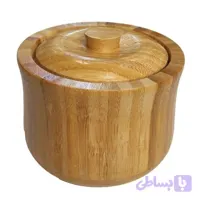 قندان چوبی بامبو خارجی دو عددی