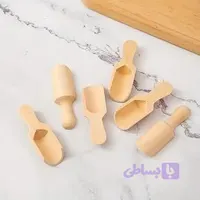 قاشق ادویه چوبی سرطاس ۶ تایی کوچک