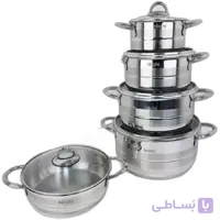 سرویس قابلمه ۱۰ پارچه استیل NICHI