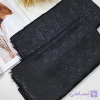 روسری کشمیر مشکی پاییزی لمه دار وارداتی