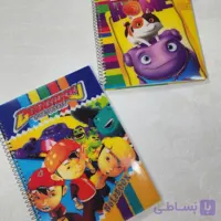 دفتر سیمی زبان 3 خط جلد طلقی