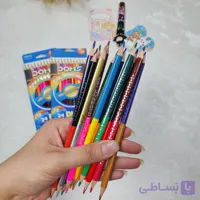 مداد رنگی دو سر 12 مداد 24 رنگ