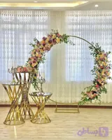 بکگراند دایره ( رنگ کوره ای )