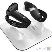 شارژر بی سیم دسته BOBOVR مدل CD3 Combo مخصوص Meta Quest 3 و Quest 3S به همراه گریپ G3