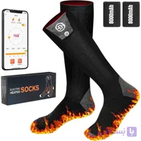 جوراب گرمکن شارژی Syncker با 2 باتری 8000mAh