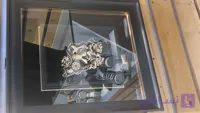 تابلو دیواری ورق طلای ۲۴ عیار باغ پرندگان