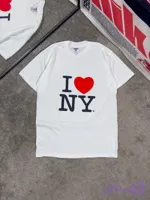 تیشرت گرافیکی گرم بالا جرزیز Jerzees Heavyweight Blend “I Love NY” Graphic T-Shirt