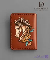 جاکارتی کتابی نگین نقاشی روی چرم طبیعی گاوی